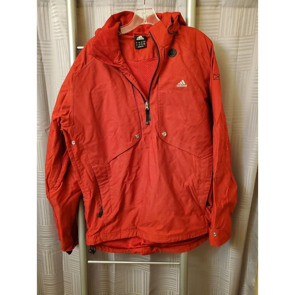 Adidas Jacket Men Size M Red Color RMX US 971 Water Resistant